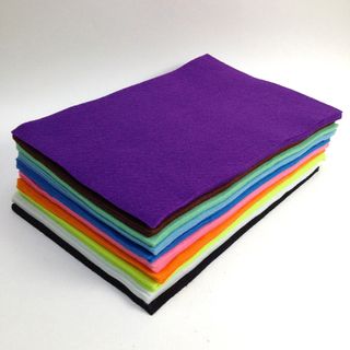 Felt Squares 10 Colour Pack 30x20cm Pack of 50